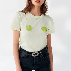 Truly Madly Deeply Lime Tee Shirt